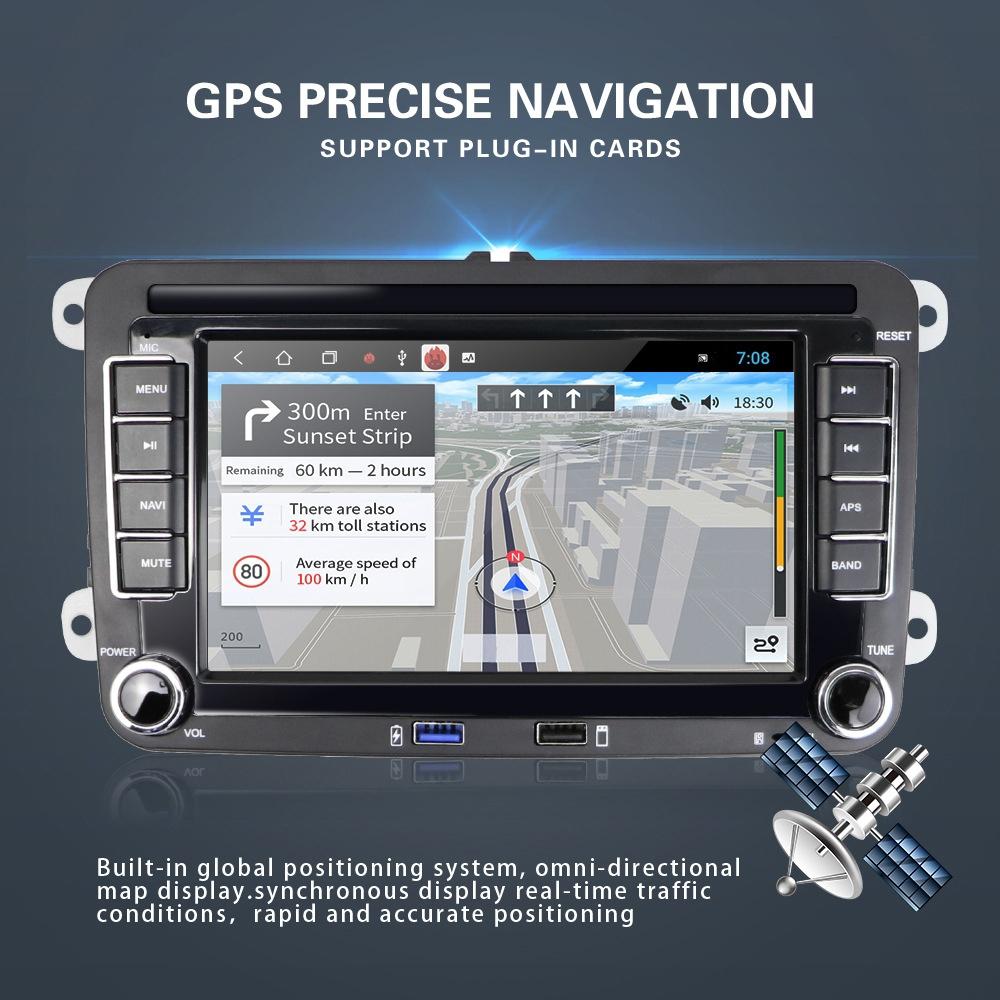 7 Inch Android Car Multimedia Player Navigation Bluetooth Reversing Integrated Machine - 2 + 32G