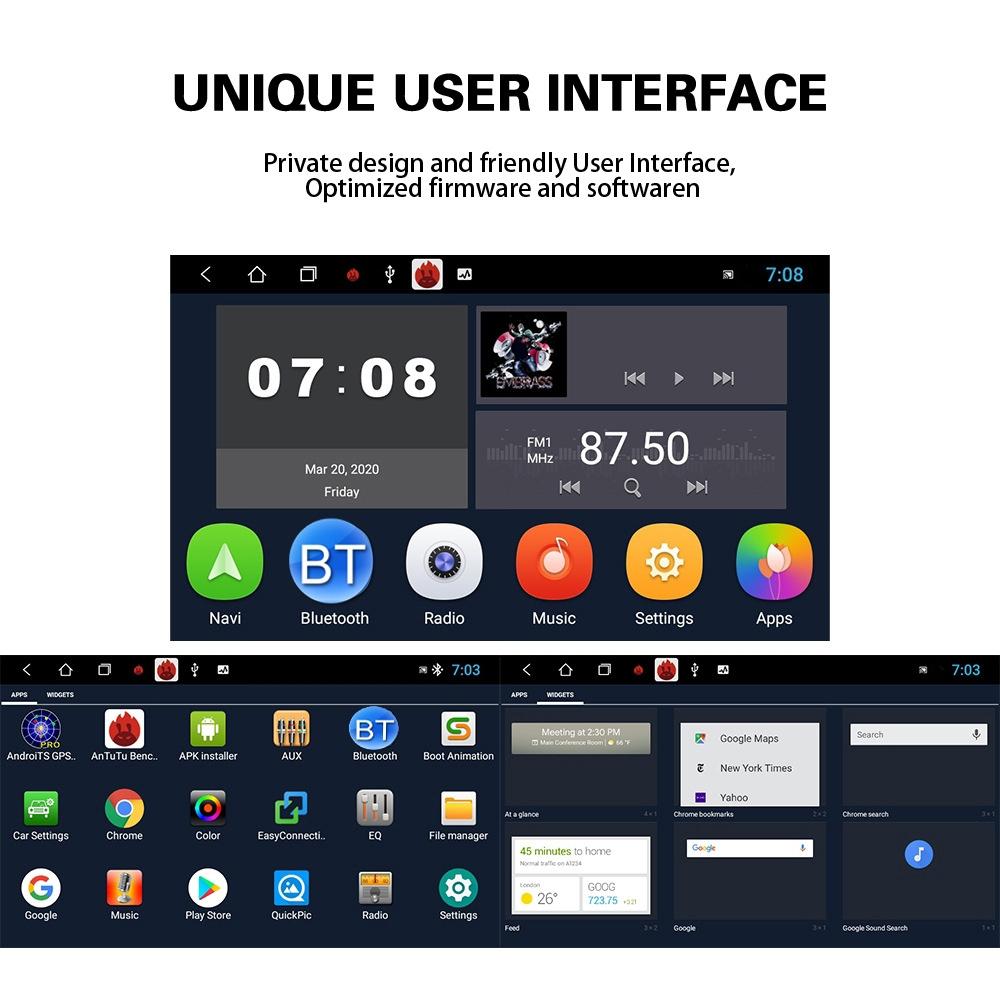 7 Inch Android Car Multimedia Player Navigation Bluetooth Reversing Integrated Machine - 2 + 32G