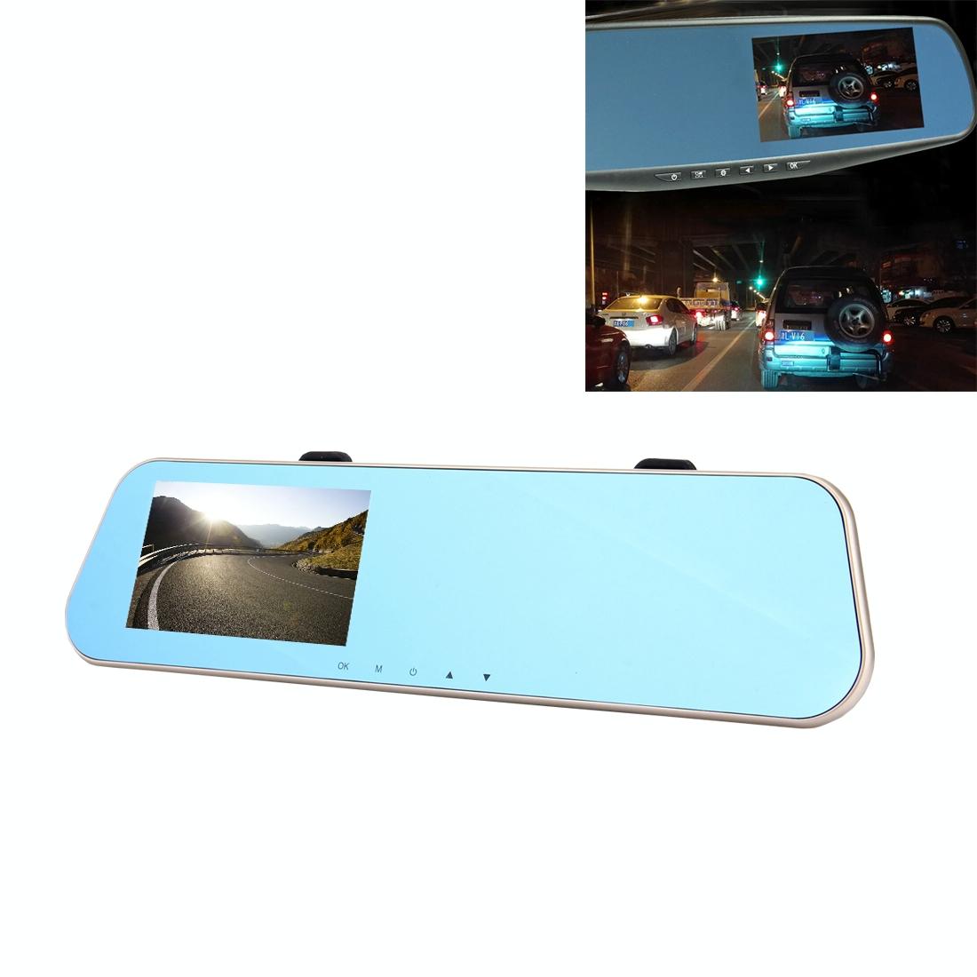 Rearview Mirror Dvr with Left Screen Display