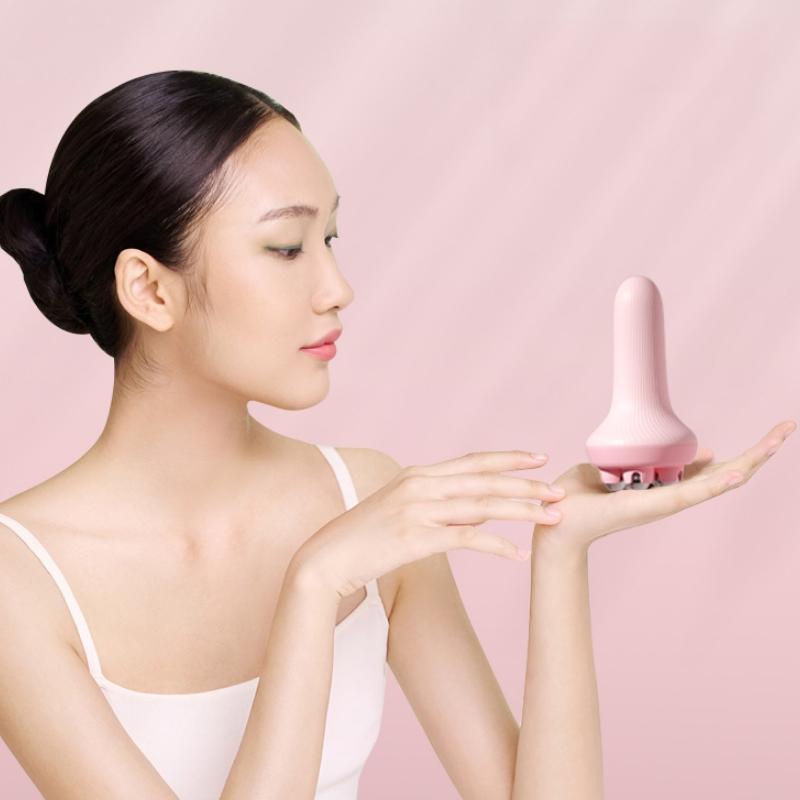 Ab Roller Massager For Inner Leg & Abdominal Muscle Relaxation Yellow