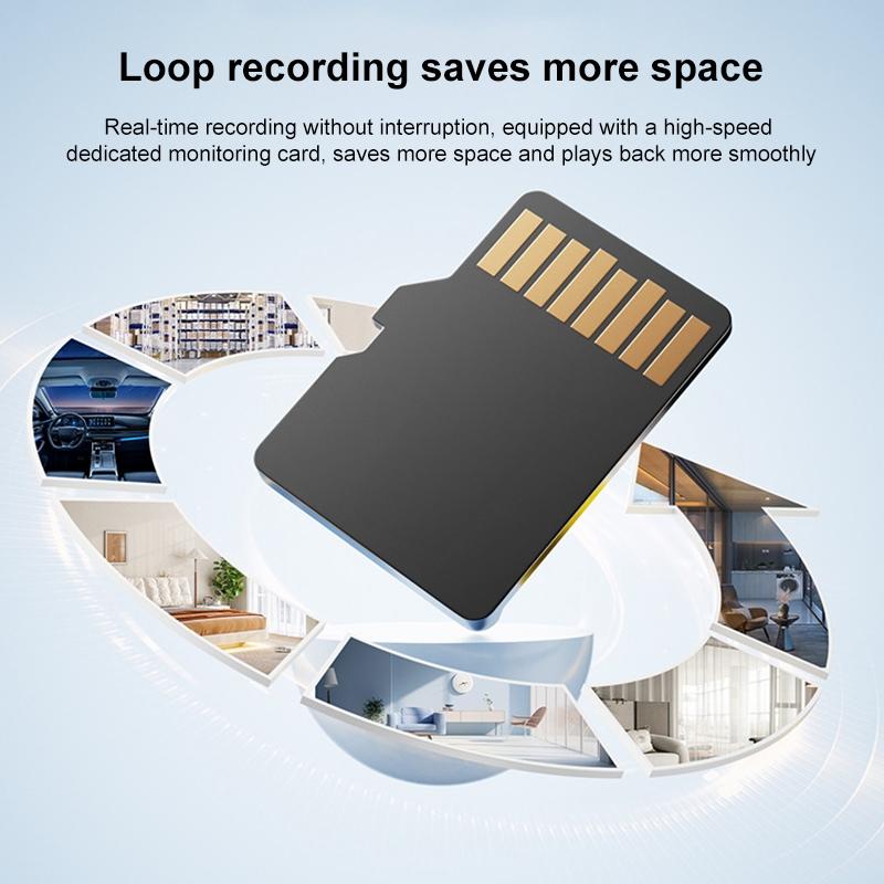 Wireless Wifi Surveillance Camera With Night Vision - 128Gb Memory Card - 64Gb