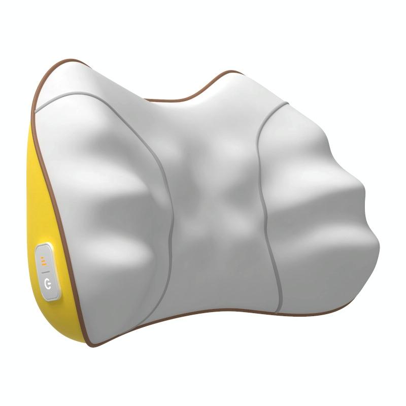 Portable Lumbar And Neck Massager For Car Gray Charging Model - Charging Model Yellow