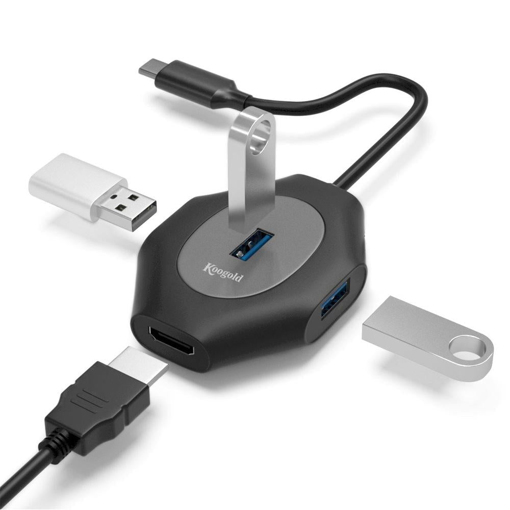 2-Pack Fast Charge Usb Docking Station 5-Port Usb3.0 / 2.0 Hub