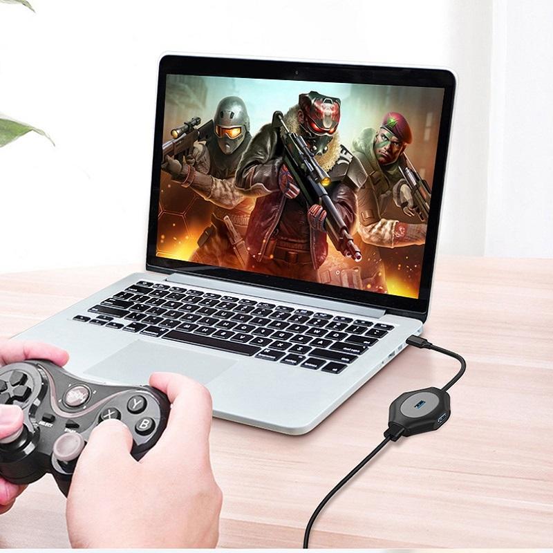 2-Pack Fast Charge Usb Docking Station 5-Port Usb3.0 / 2.0 Hub