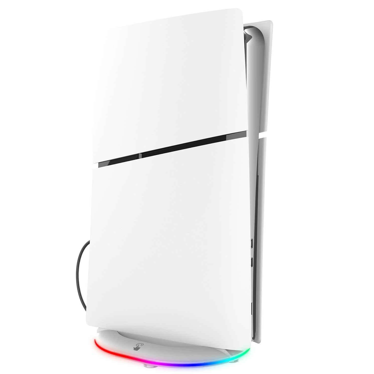Universal Vertical Cooling Base For Sony Ps5 Slim - Black - Colourful White