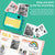 32gb Children Instant Camera with Dual-lens and Mini Print - Pink Cat - Green Dinosaur 32Gb
