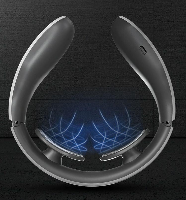 Remote Heating Neck Massager With Electromagnetic Pulse And Heat