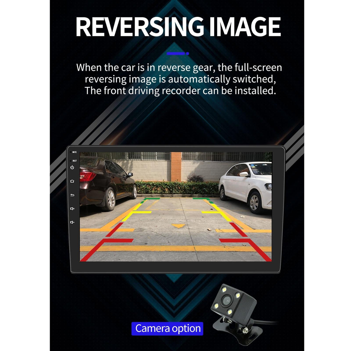 9 Inch Car Android Player Gps Navigation Bluetooth Touch Radio Mirror Link Fm Wifi Steering Wheel Control Standard Version + Carplay