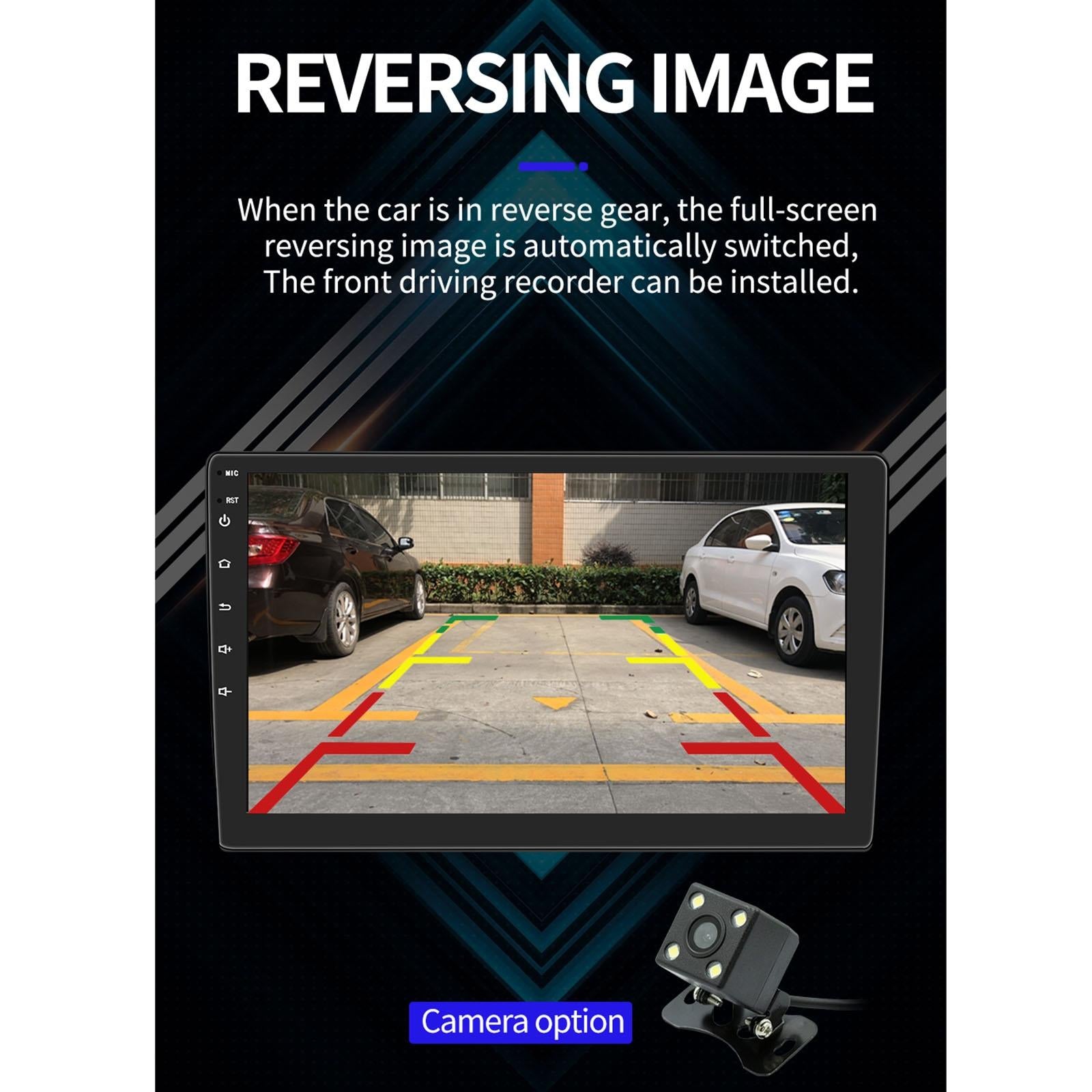 9 Inch Car Android Player Gps Navigation Bluetooth Touch Radio Mirror Link Fm Wifi Steering Wheel Control Standard Version + Carplay