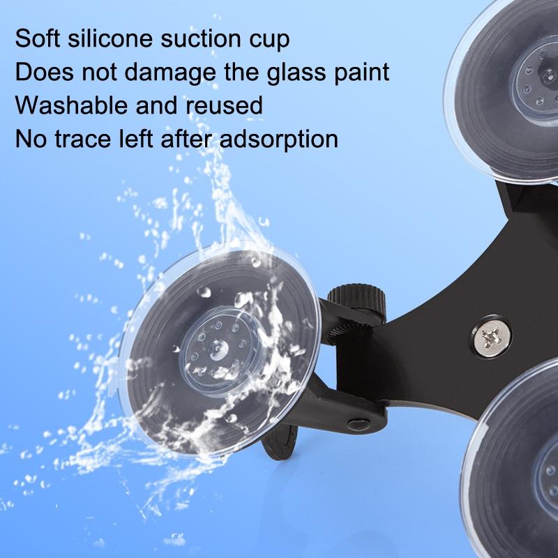 Universal Car Suction Cup Mount for Video Shooting and Phone Clip
