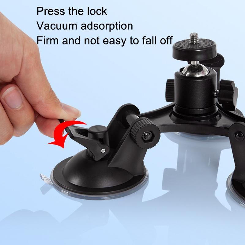 Universal Car Suction Cup Mount for Video Shooting and Phone Clip