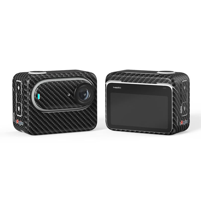 Carbon Fiber Style Body Sticker for Insta360 Go 3 Action Camera - Carbon Fiber