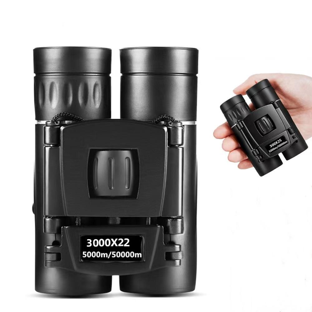 Foldable Hunting Binoculars for Outdoor Adventures - 500 X 25 With Phone Clip