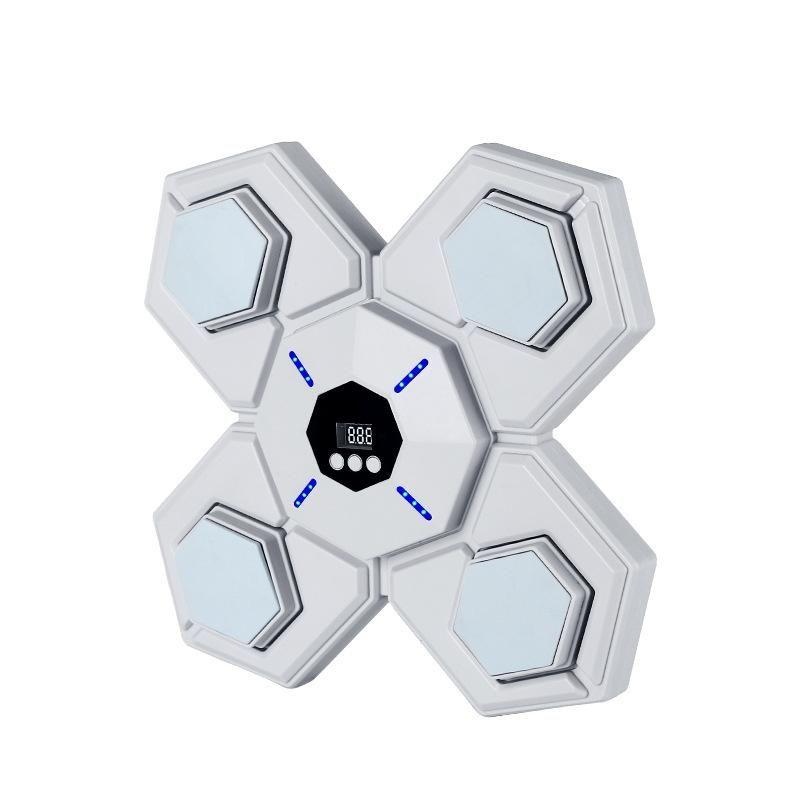 Rechargeable Bluetooth Boxing Machine With Adult & Child Gloves - Blue - With Child Golves Pink Blue