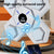 Rechargeable Bluetooth Boxing Machine With Adult & Child Gloves - Blue - With Child Golves Pink Blue