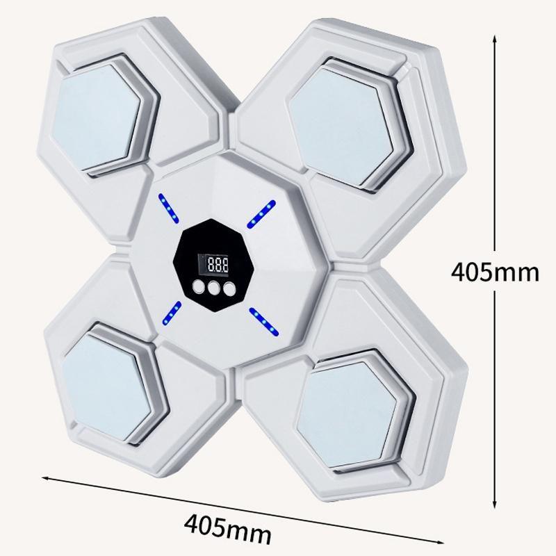 Rechargeable Bluetooth Boxing Machine With Adult & Child Gloves - Blue - With Child Golves Pink Blue