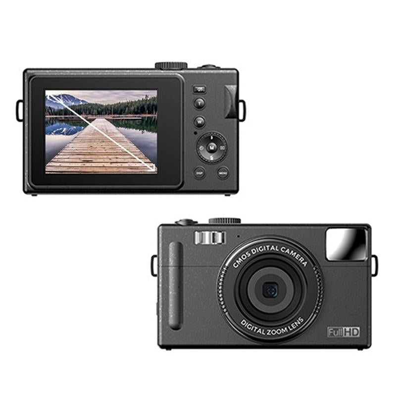 3.0 Hd Children's Digital Camera with 48mp & 3 Screen + Card Reader - Black
