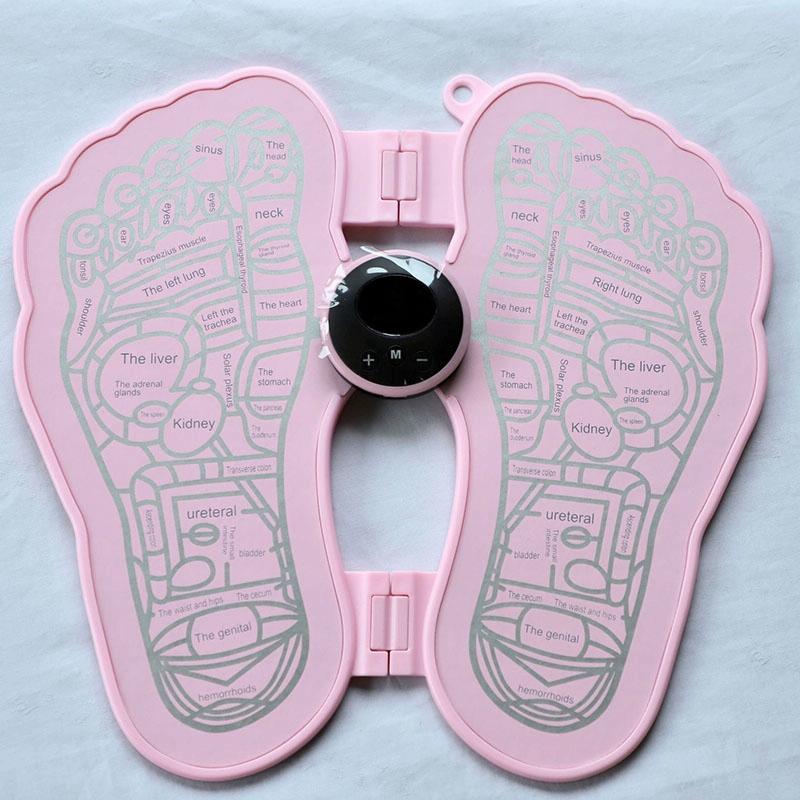 Portable Elderly Foot Massager Pink Rechargeable