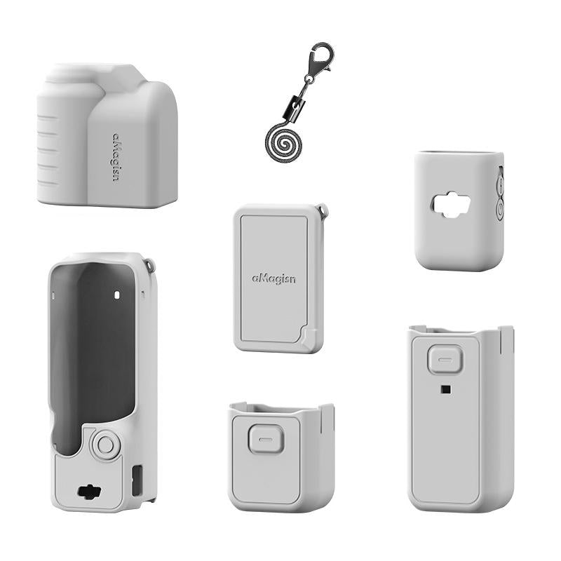 5-in-1 Silicone Case for Dji Pocket 3 Camera Accessories - 5 In 1 Gray