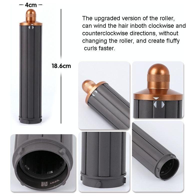 Enhanced Curling Nozzle For Dyson Airwrap Hair Dryer - Rose Red