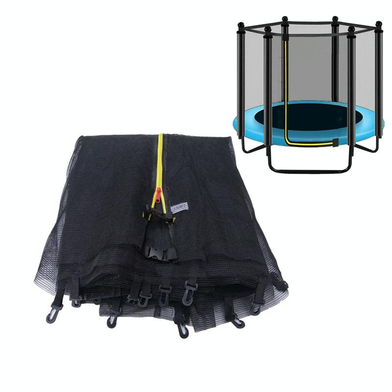6 Pole Outdoor Trampoline Safety Net 1.5M Diameter Jump Pad