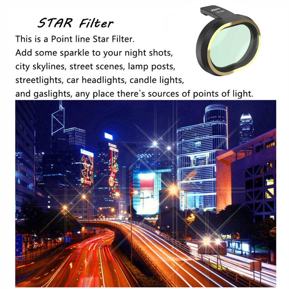 5-in-1 Lens Filter Kit for Fimi X8 Mini Drone - Nd4 Nd8 Nd16 Nd32 Stars