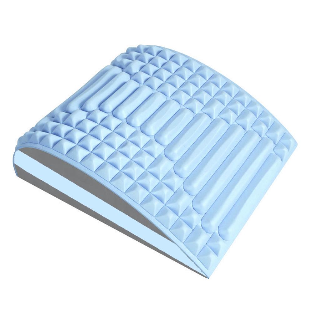 Blue Lumbar Massager For Spinal Stretching And Relaxation - Colour Matching Gray