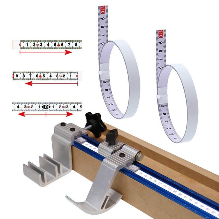 Self-adhesive Steel Ruler with 3m Tape Measure - Sticky Scale