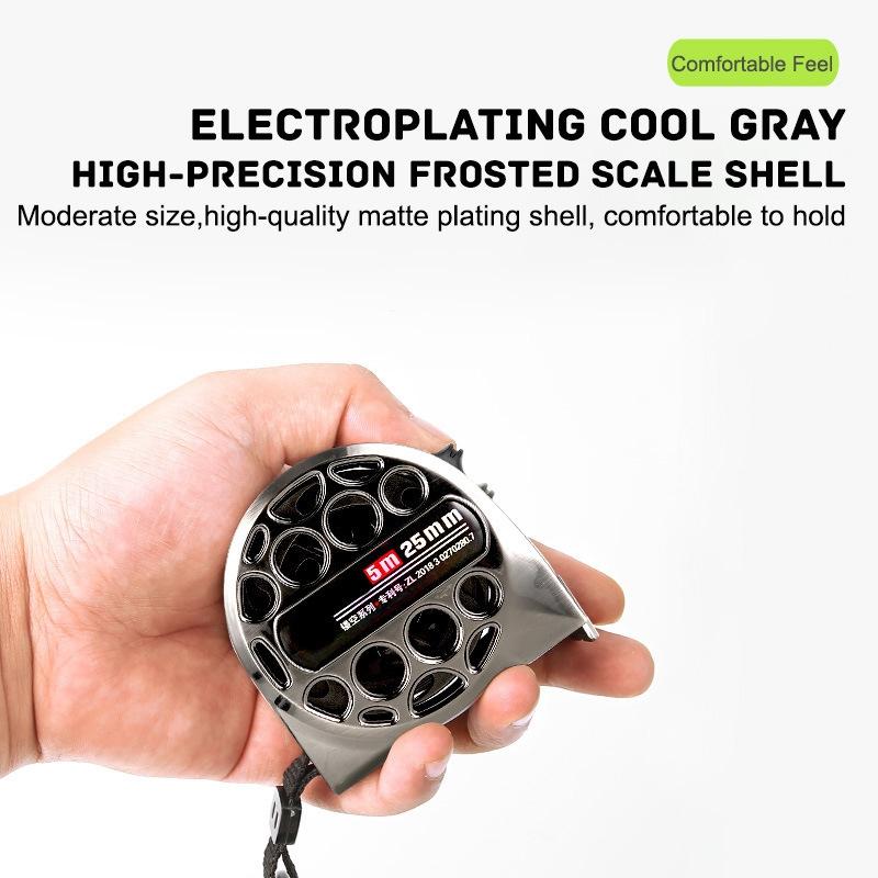 Waterproof Hollow Steel Tape Measure - Rust-proof Metal Ruler - 5M 25Mm