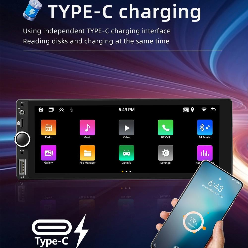 Universal Bluetooth Car Radio With Android Navigation - 1 + 32G Memory - 2 + 64G