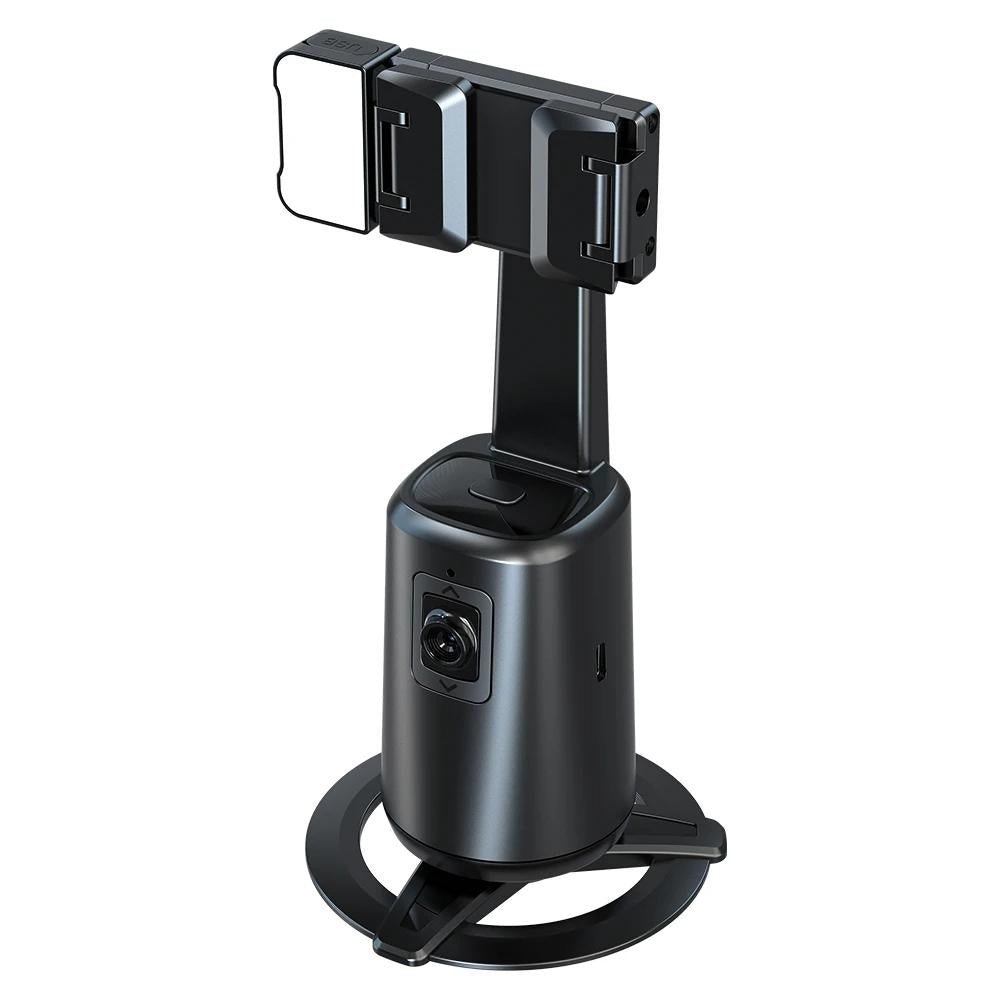 Auto Tracking Gimbal Stabilizer with Fill Light and Selfie Stick - 360 Degree Rotation - A200 Set 3