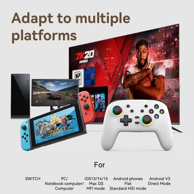 Wireless Gamepad for Nintendo Switch / Pro - Tooth Design - Tbd0603716903 Black