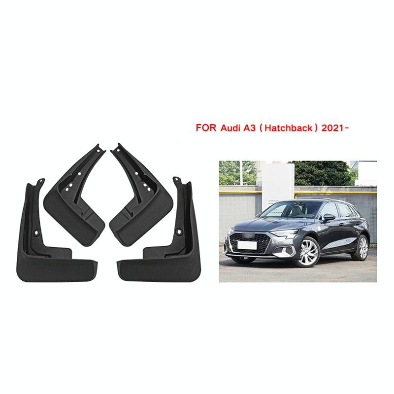 For Audi A3 Hatchback 2021 4Pcs / Set Car Auto Soft Plastic Splash Flaps Fender Guard