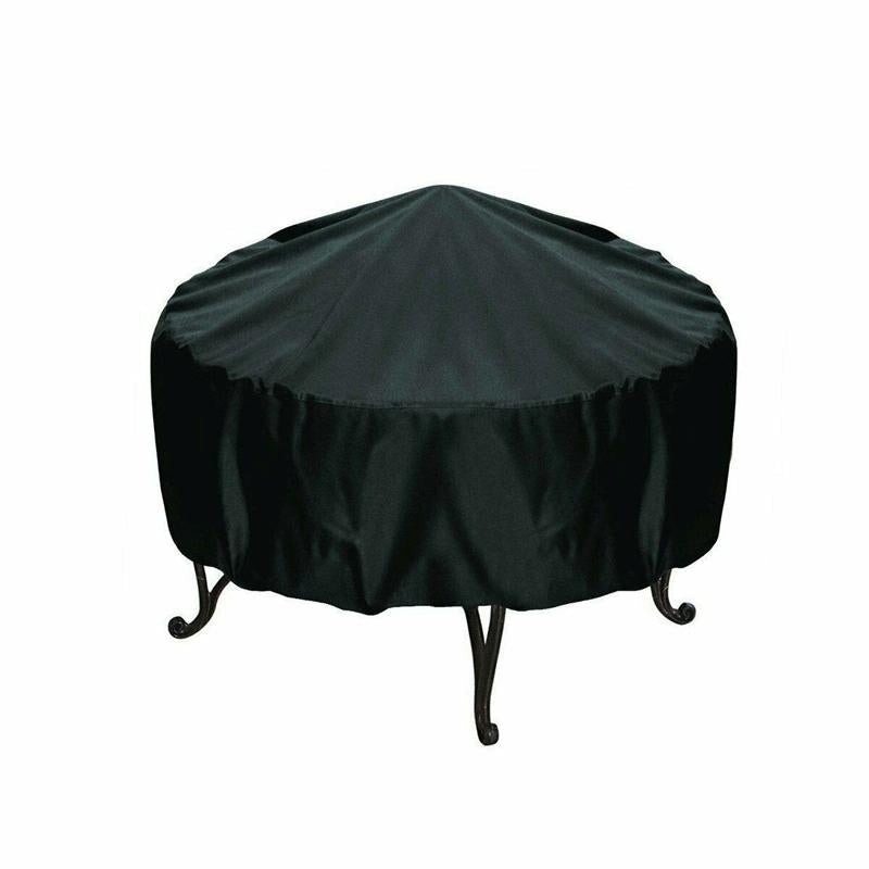 Round Table Cover for Outdoor Garden Grill - Rainproof Dustproof Anti-ultraviolet - 112x21cm