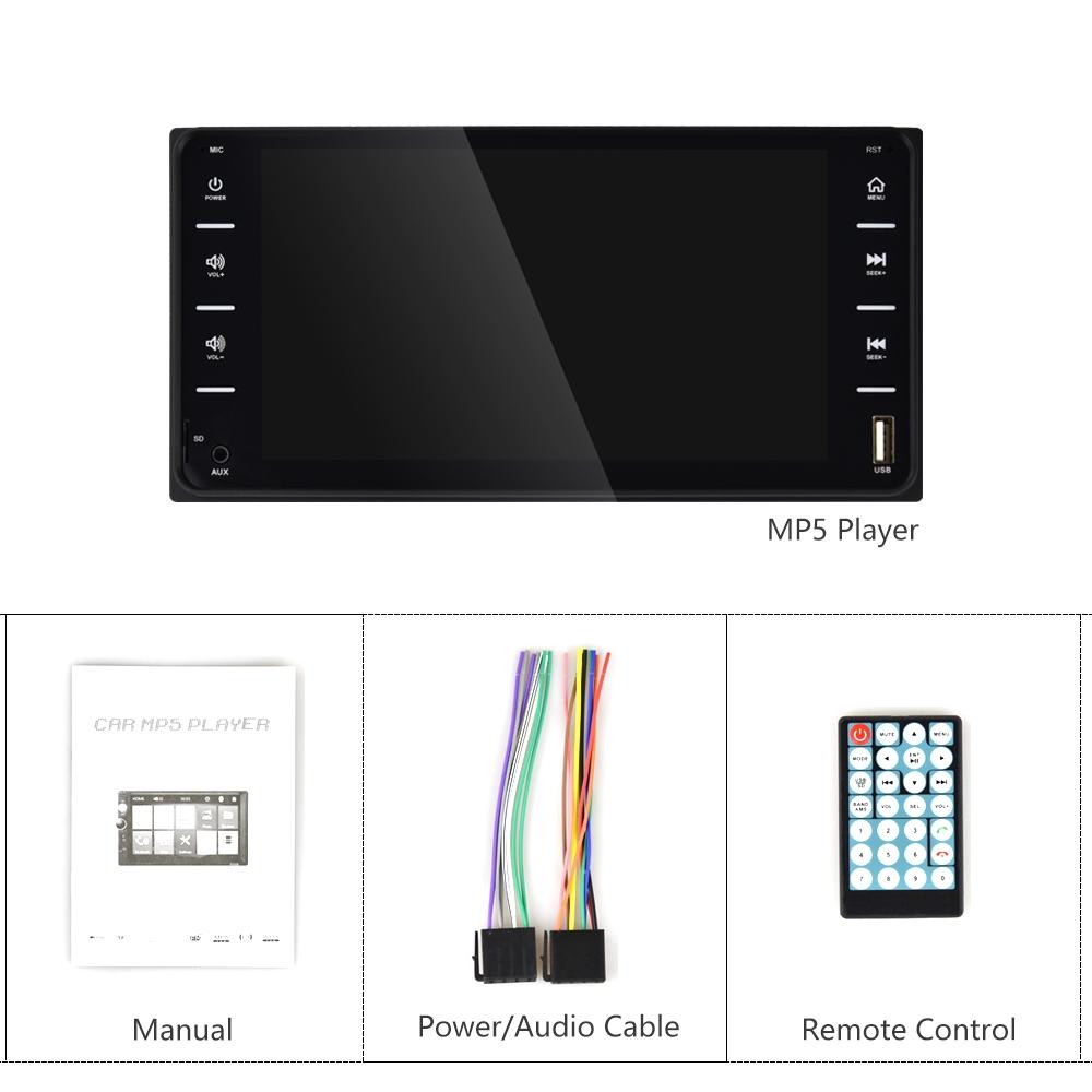 7 Inch Car Touch Screen Mp5 Player For Toyota Corolla - Fm / Tf / Mirror Link