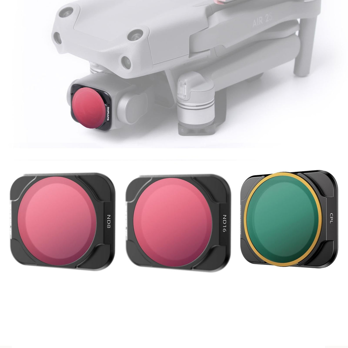 3-in-1 Cpl and Nd Lens Filters for Dji Air 2s