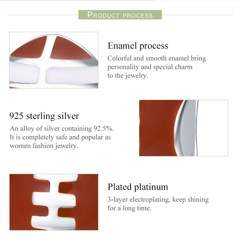 925 Sterling Silver Diy Rugby Ball Charms