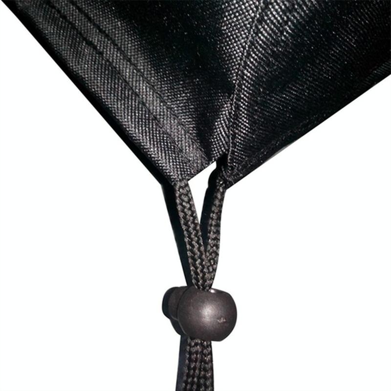 Outdoor Furniture Set Cover - Waterproof Anti-uv Dust-proof - 210d Oxford Cloth - 242x162x100cm - Black