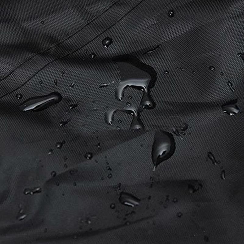 Outdoor Furniture Set Cover - Waterproof Anti-uv Dust-proof - 210d Oxford Cloth - 242x162x100cm - Black