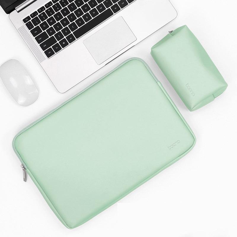 11 / 12 Inch Power &amp; Mint Green Pu Leather Laptop Bag