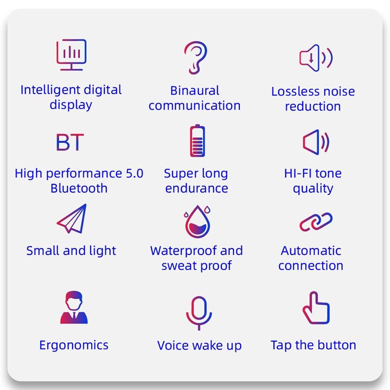 Wireless Bluetooth 5.0 Earphones with Charging Box - Air6 Pro Tws