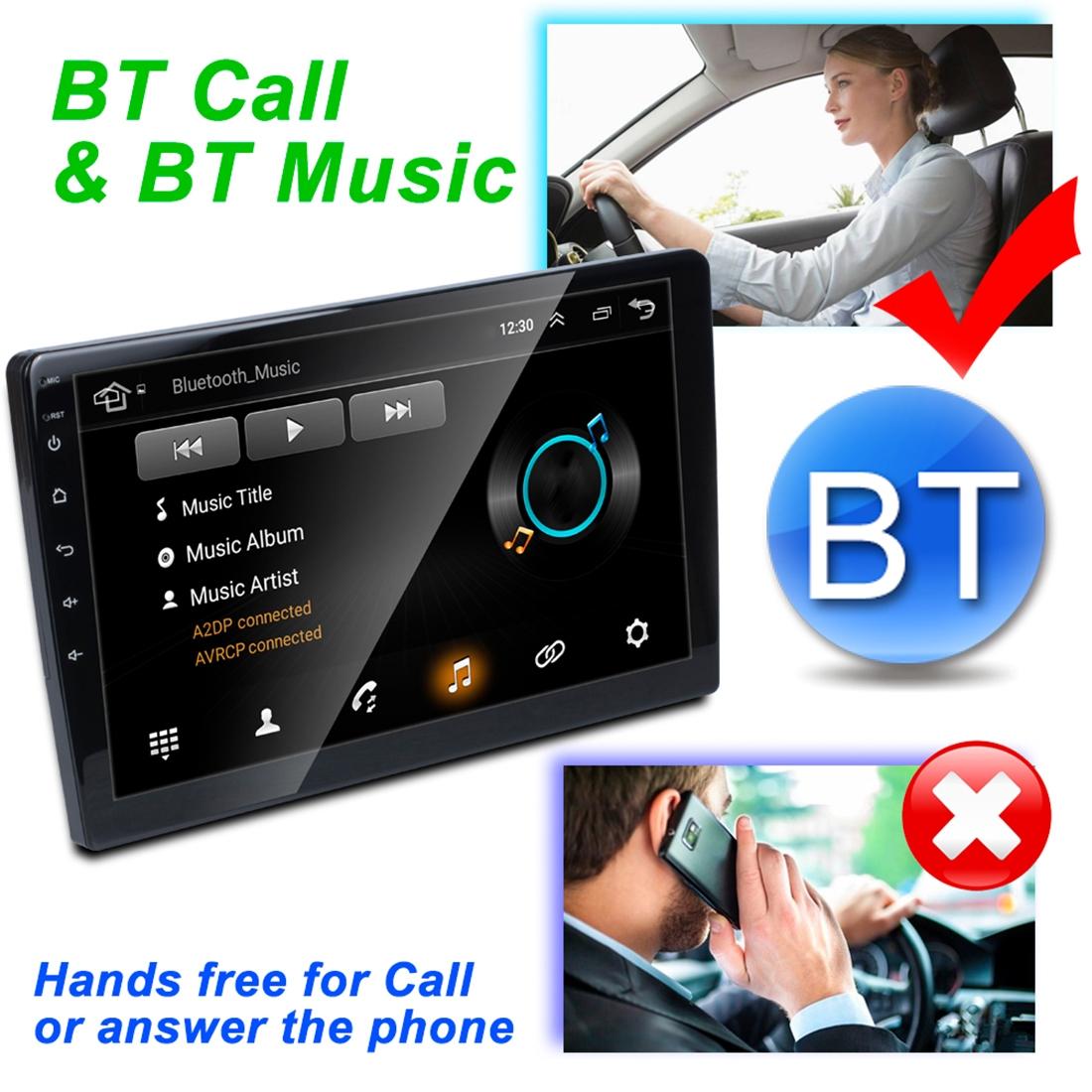 9 Inch Android 8.1 Car Radio Mp5 Player - Fm Bluetooth Gps Tf Card