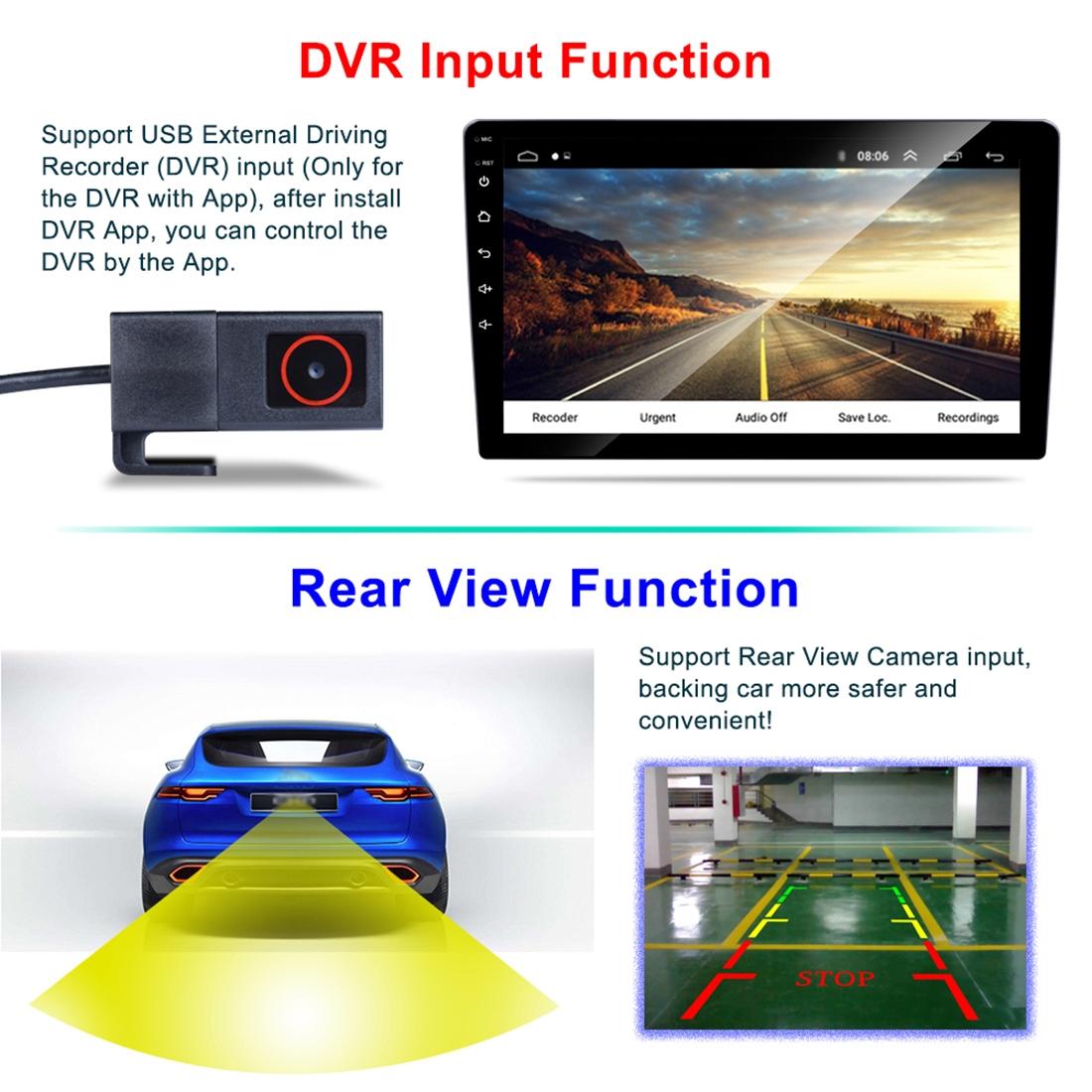 9 Inch Android 8.1 Car Radio Mp5 Player - Fm Bluetooth Gps Tf Card