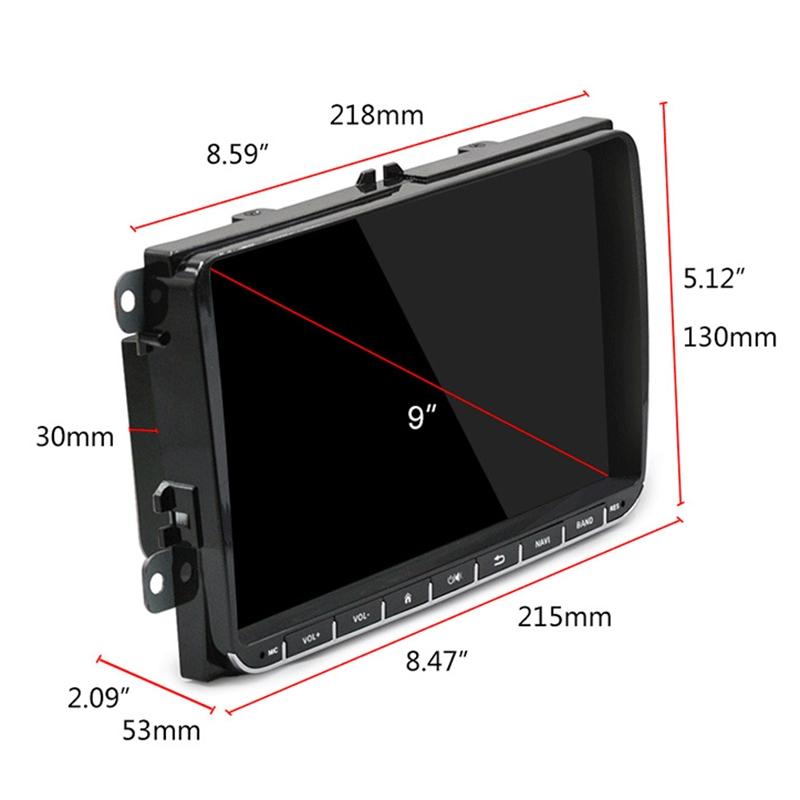 9 Inch Android 6.0 Car Mp5 Player For Volkswagen - Gps Bluetooth Fm Mirror Link - Europe Map