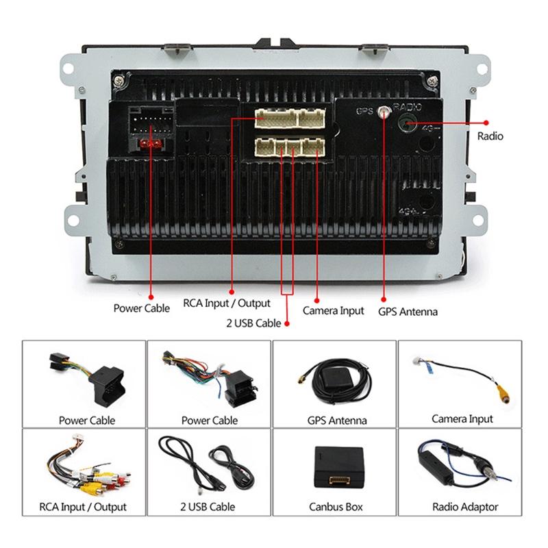 9 Inch Android 6.0 Car Mp5 Player For Volkswagen - Gps Bluetooth Fm Mirror Link - Europe Map