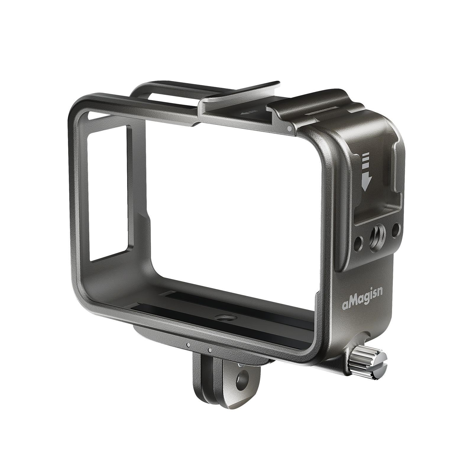 Extended Metal Rabbit Cage For Magisn Sports Camera With Cold Shoe