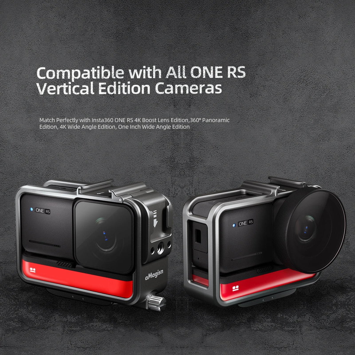 Extended Metal Rabbit Cage For Magisn Sports Camera With Cold Shoe