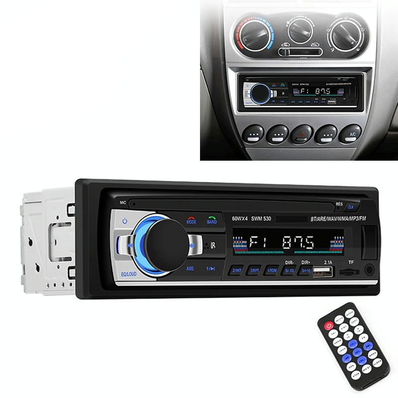 12V Car Dual Usb Charger Radio Receiver Mp3 Player Fm & Bluetooth Remote Control