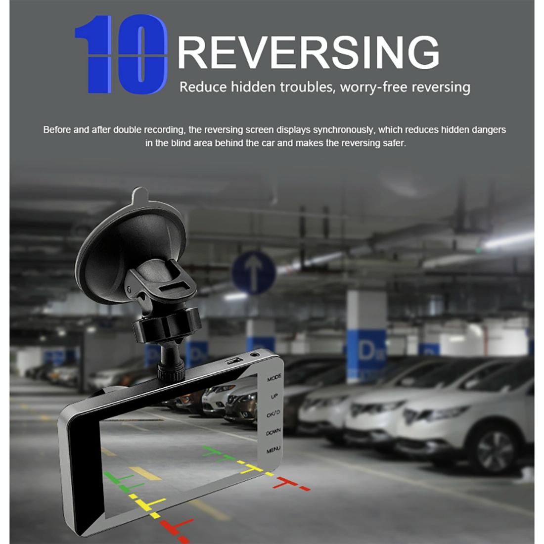 Full Hd 1080p Car Dvr with 170 Degree Wide Angle - 4 Inch Screen