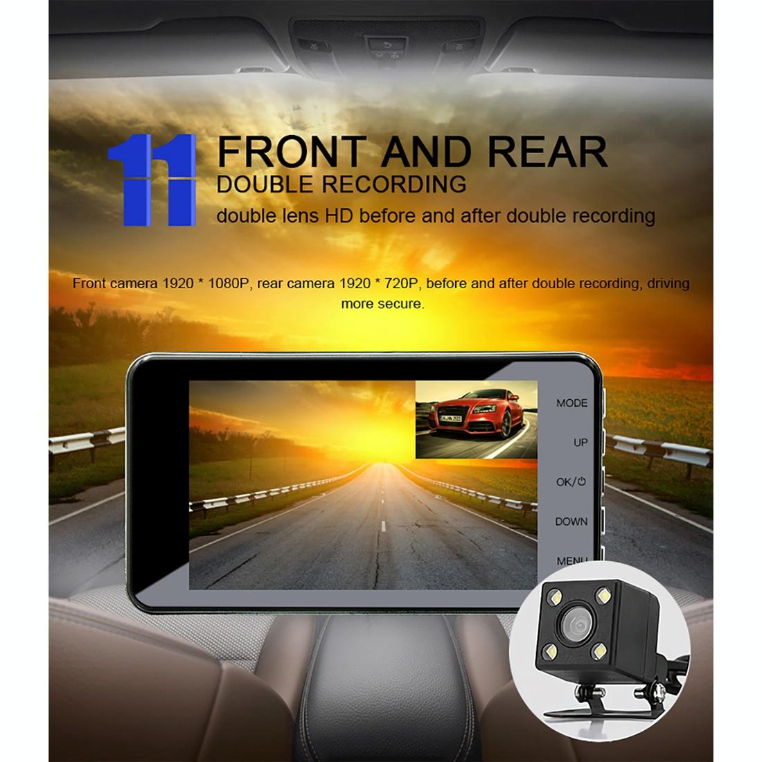 Full Hd 1080p Car Dvr with 170 Degree Wide Angle - 4 Inch Screen